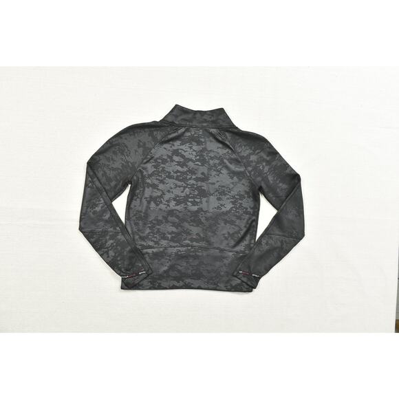 Spyder Active Black Camo 1/4 Zip Long Sleeve Pullover Regular Size S Polyester - Picture 2 of 8